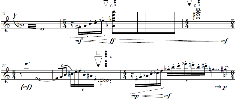 Engraving example in Finale music notation software Engraving example in Finale