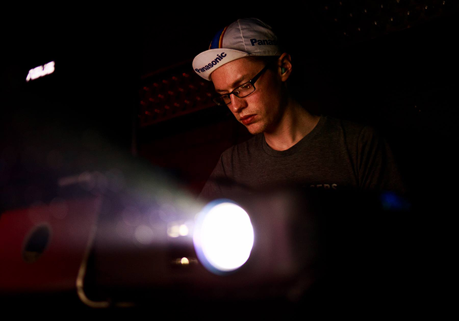 Photo credit: Cintax Photo, 2016 Performing live visual projections at a music event